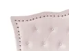 BELIANI Łóżko różowe welurowe tapicerowane 90 x 200 cm z Podgląd zdjęcia produktu 6