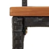 9-tlg. Gartenbar-Set Schwarz Poly Rattan & Massivholz Produktbild-Vorschau 5