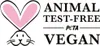 A logo indicating that a product is animal test-free and vegan, with a stylized bunny illustration. Anteprima dell’immagine prodotto