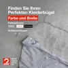 MAWA Light Kleiderbügel, 20er-Set, rutschfest, 42 cm, Weiß, Produktbild-Vorschau 6