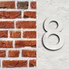 Wiltec domovní číslo 8 stříbrná nerezová ocelová domovní Náhled obrázku produktu 2