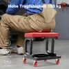 Wiltec taboret warsztatowy z półką 37,5x36x38,5cm z kółkami Podgląd zdjęcia produktu 11