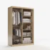 Kleiderschrank 140 cm Eiche Craft Schiebetüren Produktbild-Vorschau 4