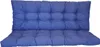 A blue tufted cushion set for a swing or bench. Produktbild-Vorschau