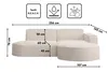 Kaiser Möbel Ecksofa, Sofa L form, Couch L form MODENA L Produktbild-Vorschau 3