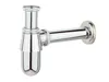 A chrome bottle trap for plumbing, shown against a white background. Anteprima dell’immagine prodotto
