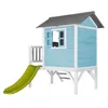AXI Spielhaus Beach Lodge XL in Blau mit hellgrüner Rutsche Produktbild-Vorschau 6