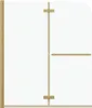 vidaXL Box doccia trasparente e dorato 120 x 140 cm Anteprima dell’immagine prodotto 5