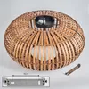 Aidone moderne Deckenlampe aus Metall/Bambus in Produktbild-Vorschau 5