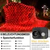 3X2M 200LED Lichtervorhang Lichterkette 8 Lichtmodi Produktbild-Vorschau 2