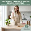 Porte-rouleau de cuisine eluno en acier inoxydable et métal Voir les images du produit 4