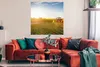 MuchoWow® Poster Traktor - Gras - Sonnenuntergang 100x100 Produktbild-Vorschau 2
