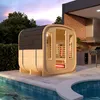 Dewello® - Outdoor Fasssauna Richmond - ca. 200 cm x 180 cm Produktbild-Vorschau 11