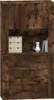 The Living Store Highboard Räuchereiche Holzwerkstoff Produktbild-Vorschau 4