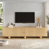 Merax TV-Lowboard mit Schiebetüren, TV-Schrank mit vertikal Produktbild-Vorschau 8