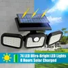 Luce solare, lampada solare a tre lati, lampada a LED, Anteprima dell’immagine prodotto 12