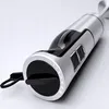 Close-up studio shot of a silver and black hand blender. Produktbild-Vorschau