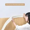 10tlg 230cm Selbstklebend Wand Sockelleiste Bordüre Weiß 3D Produktbild-Vorschau 4