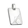 Anhänger 19x14mm Gravurplatte mit Baby matt-glänzend Silber Produktbild-Vorschau 1