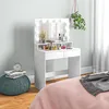 Toaletní stolek HOMCOM s LED osvětlením, toaletní stolek se Náhled obrázku produktu 7