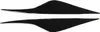2pcs fari sopracciglio nero usura fari Eyelid Set per Ford Anteprima dell’immagine prodotto 1