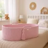 Boho Dětská postýlka Růžová se stříbrnou matrací Ručně Náhled obrázku produktu 11