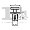 5x FA1 Clip Zier- / Schutzleiste 11-30002.5 für AUDI A4 Produktbild-Vorschau 2