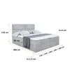 ALTDECOR Boxspringbett mit H4 Matratze und Topper - 140 x Produktbild-Vorschau 6