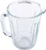 A clear glass blender jug with a handle, shown from a top-down perspective. Anteprima dell’immagine prodotto