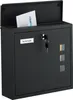 Cassetta postale Relaxdays con finestre di ispezione, A x L Anteprima dell’immagine prodotto 1