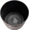 Top-down view of an empty planter pot designed to resemble a wooden barrel. Náhľad obrázku produktu