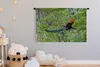 MuchoWow® Wandteppich Wandbehang Pfau - Fliegen - Wald - Produktbild-Vorschau 3