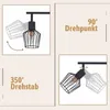 ZMH Deckenlampe Schwarz 3 Flamming E14 Deckenstrahler Produktbild-Vorschau 3