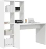 vidaXL Scrivania con ripiano Bianco 138,5 x 55 x 143 cm Anteprima dell’immagine prodotto 3
