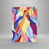 Bilder auf glas - Einteilig - Muster Blätter bunt - 50x70cm Produktbild-Vorschau 3