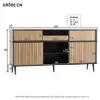 Commode élégante en chêne avec 4 portes coulissantes et 1 Voir les images du produit 2