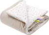 Little Stars Musselin & Ecru Velvet Neugeborene Decke Produktbild-Vorschau 3