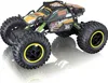 A remote-controlled rock crawler car with large tires and a rugged design, shown from a slight angle on a white background. Voir les images du produit