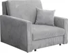 A studio shot of a grey corduroy sofa bed. Náhled obrázku produktu