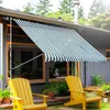 Outsunny Markise Klemmmarkise Faltarm Handkurbel Balkon 3 x Produktbild-Vorschau 2