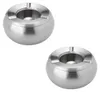 Edelstahl Windaschenbecher XL 2er Set, modern, winddicht, Produktbild-Vorschau 1