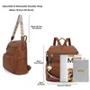 Cityrucksack Damen Rucksack Wasserdicht Anti-Diebstahl Produktbild-Vorschau 5