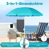 Sekey Sonnenschirm Rund Ø180cm Gartenschirm UV Schutz 50+ Produktbild-Vorschau 6
