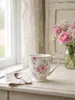 Clayre & Eef Tasse 200 ml Beige Rosa Porzellan Blumen Produktbild-Vorschau 3