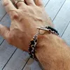 Herren Armband mit Tigerauge & Obsidian – Naturstein Produktbild-Vorschau 3