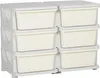 Meuble à tiroirs HOMCOM pour enfants, coffres de rangement Voir les images du produit 1