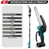 Tronçonneuse sans fil 2-en-1 avec guide-chaîne télescopique Voir les images du produit 5