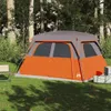 vidaXL Tenda familiare per 6 persone Arancione Impermeabile Anteprima dell’immagine prodotto 7