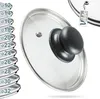 Vilde | Glasdeckel - mit Edelstahlring - Ø 14 cm - 200°C Produktbild-Vorschau 2