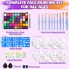 Gesichtsfarbe Kinderschminke Set,52 Farben Kinderschminken Produktbild-Vorschau 2